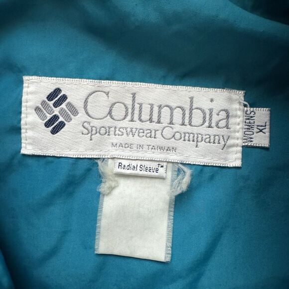 Vintage 90s Columbia Womens Sz XL Bugaboo Double Layer Jacket Ski Radial Sleeve - Picture 3 of 10